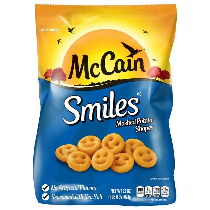 McCain Smiles Mashed Potato Shapes Frozen Potatoes