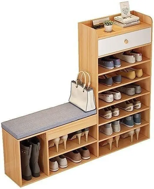 "Effortlessly Organize Your Shoes with this Modern Rack!"