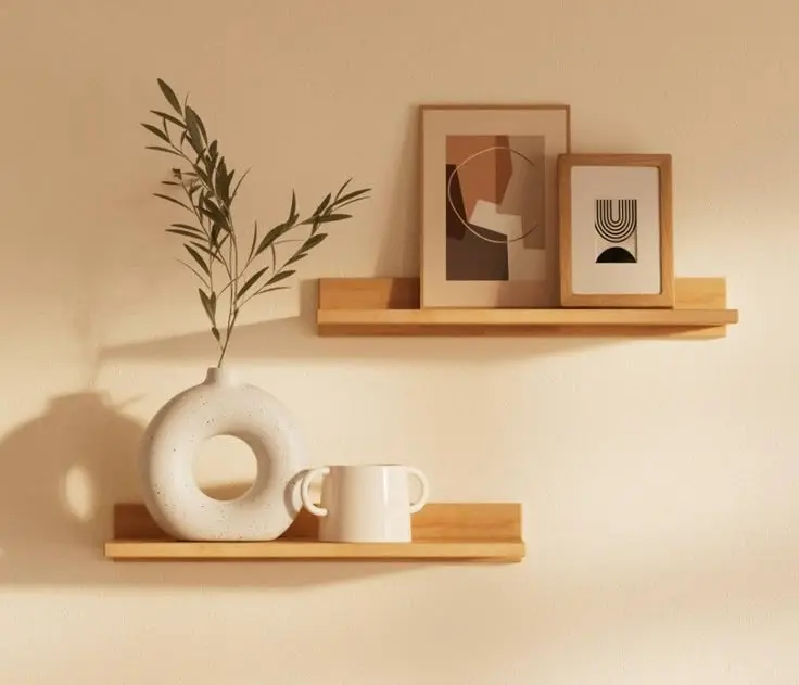 "Classic Wooden Wall Frame: A Touch of Nature Indoors"