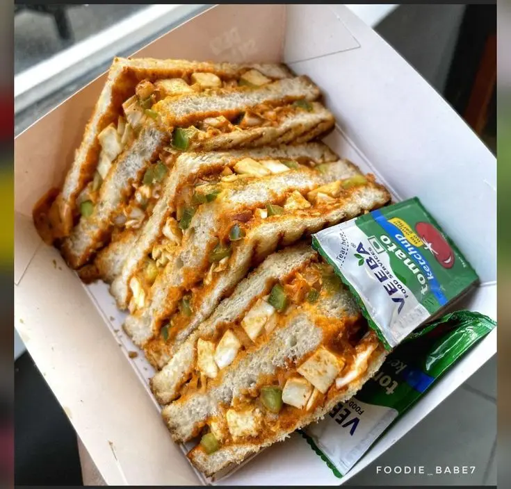 Paneer Bread Sandwich