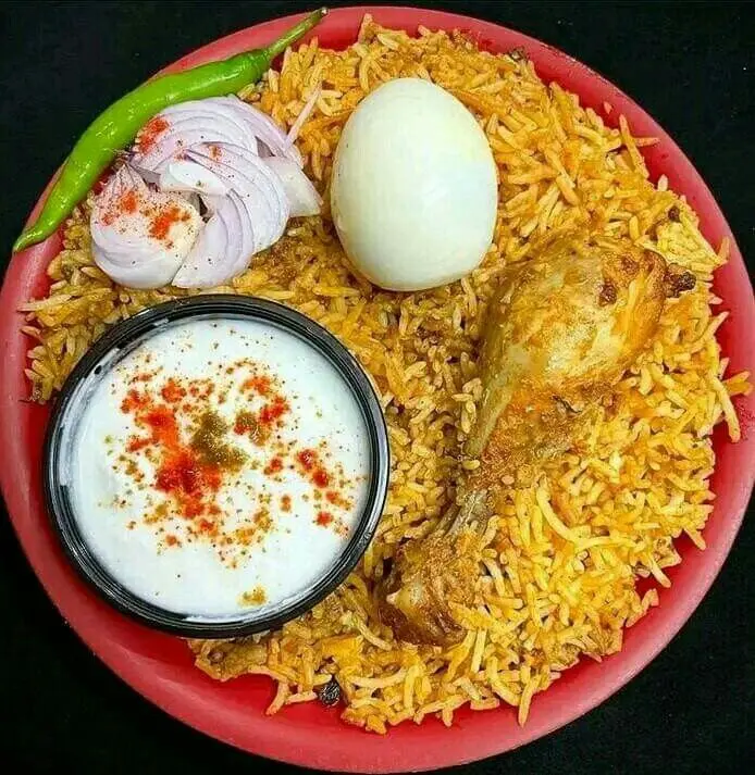 Chicken Egg Biryani With Curd