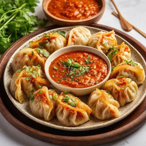 Steam Veg momos 8 piece