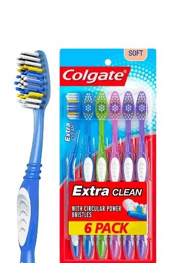 Colgate Extra Clean Toothbrush, Full Head, Soft