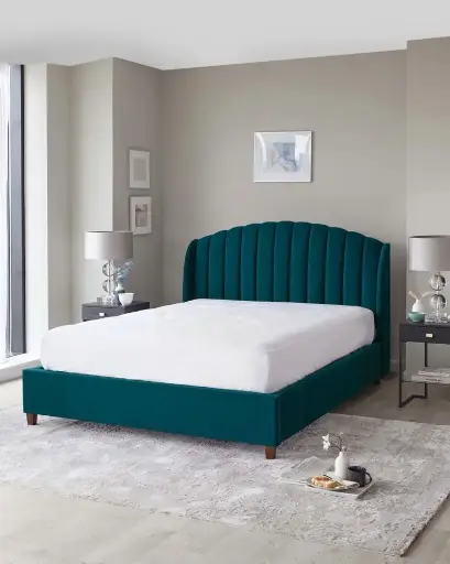bed with blue vibes