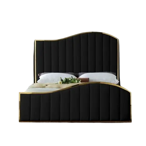 Black Gold Fabrick design bed