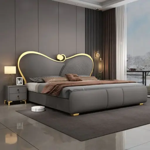 Pretty Queen Headboard Double Bed
