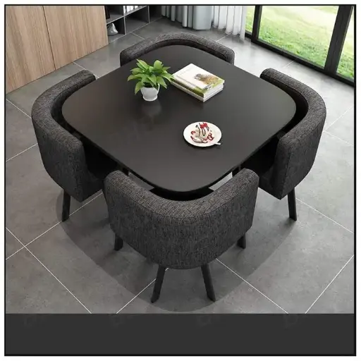 black square dining