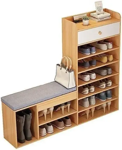 "Effortlessly Organize Your Shoes with this Modern Rack!"