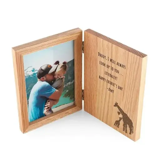"Personalize Your Space: Customizable Wooden Wall Photo Frame"