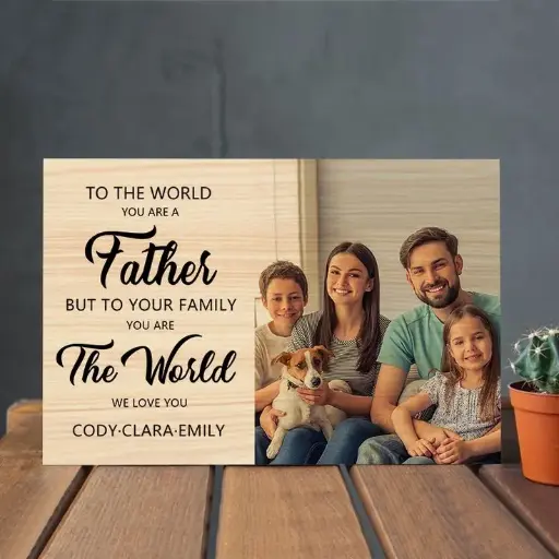 Personalized commemorative map first acrylic nameplate