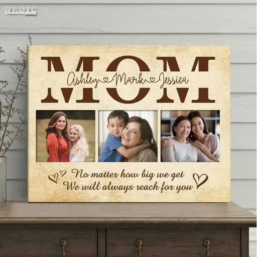 Custom Mothers Day Photo To Canvas Gift For Mom