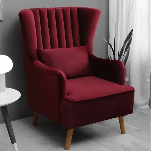 "Elegant Maroon Chair: Elevate Your Space with Style"