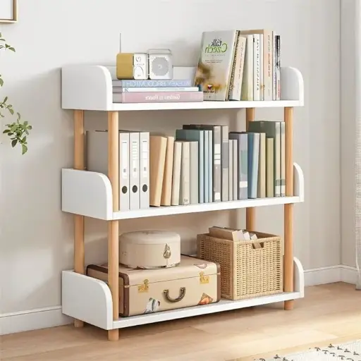 Latitude Run® Hydron 3 Tier Modern Open Bookcase