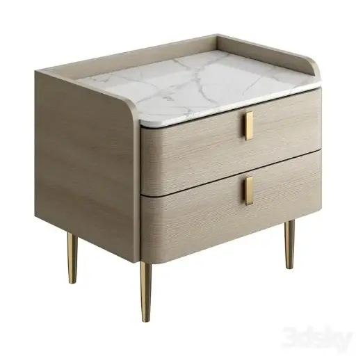 Light luxury bedside table