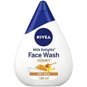 NIVEA Face Wash, Milk Delights Moisturizing Honey(Dry Skin),