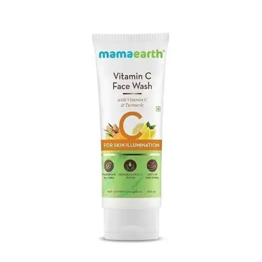 Mamaearth Vitamin C Face Wash-vitamin C & Turmeric For Skin Illumination 100ml