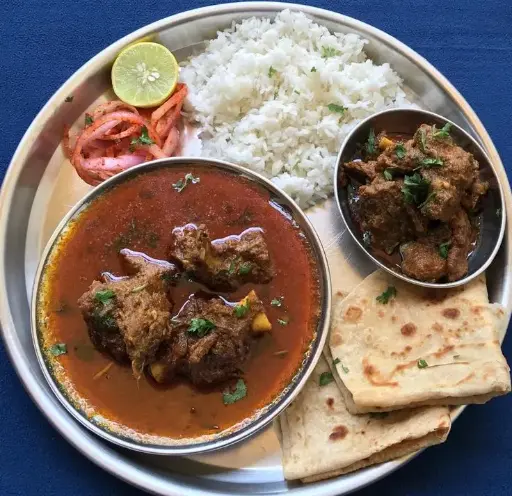 Mutton curry | mutton fry| rice 🍚 | chapati | onion salad 🥗.