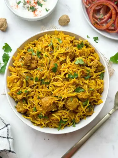 Soya Chunks Biryani