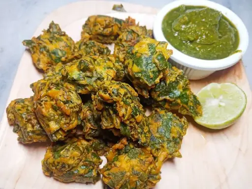 पालक के पकोडै